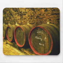 The Kiralyudvar winery: Barrels with Tokaj wine Mouse Pad