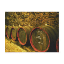 The Kiralyudvar winery: Barrels with Tokaj wine Postcards