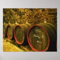 The Kiralyudvar winery: Barrels with Tokaj wine Print