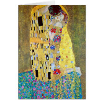 The Kiss by Gustav Klimt Christmas Card