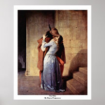 The Kiss By Hayez Francesco Print