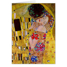 The Kiss (detail) by Gustav Klimt Christmas Card
