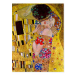 The Kiss (detail) by Gustav Klimt Post Cards