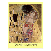 The Kiss (detail) Gustav Klimt Post Cards