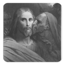 The Kiss of Judas 2 Square Stickers