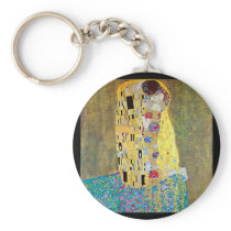 The Kiss (original Der Kuss) by Gustav Klimt Key Chains