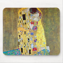 The Kiss (original Der Kuss) by Gustav Klimt Mousepad