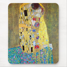 The Kiss (original Der Kuss) by Gustav Klimt Mousepads