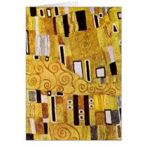 The Kiss, pattern detail by Gustav Klimt Greeting Card