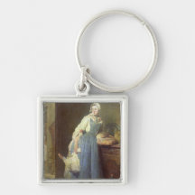 The Kitchen Maid with Provisions, 1739 Key Chain