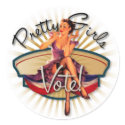 The Kitsch BItsch : 1940's Pretty Girls Vote! stickers