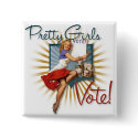 The Kitsch Bitsch : 1950's Pretty Girls Vote! buttons