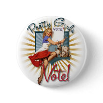The Kitsch Bitsch : 1950's Pretty Girls Vote! Pins