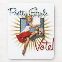 The Kitsch Bitsch : 1950's Pretty Girls Vote Mouse Pads