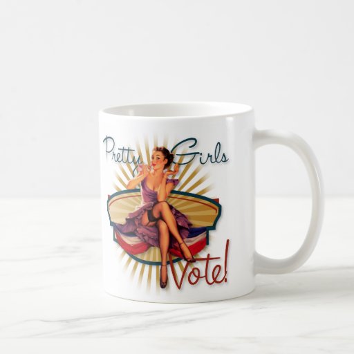 The Kitsch Bitsch : !940's Pretty Girls Vote! Mug
