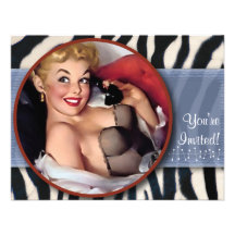 The Kitsch Bitsch : ANY PARTY Invitations / Zebra