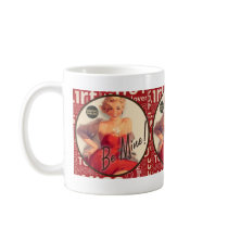 The Kitsch Bitsch : "Be Mine" Valentine Pin-Up Mug