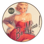 The Kitsch Bitsch : "Be Mine" Valentine Pin-Up stickers