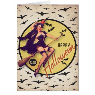 The Kitsch Bitsch : Boo-Tacular Retro Halloween Greeting Card