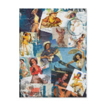 The Kitsch Bitsch : Destroyed Cowgirl Pin-Up No.2 Postcard