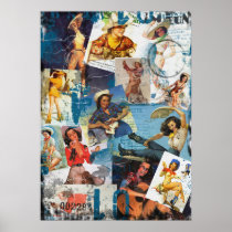 The Kitsch Bitsch : Destroyed Cowgirl Pin-Up No.2 Print