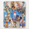 The Kitsch Bitsch : Destroyed Cowgirl Pin-Ups No.1 mousepads
