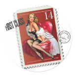 The Kitsch Bitsch : First Class Valentine Pin-Up stickers