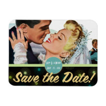 The Kitsch Bitsch : For Better ... Save The Date Rectangle Magnet