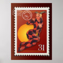 The Kitsch Bitsch : Halloween Jester Pin-Up posters