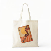 The Kitsch Bitsch : Halloween Playing Card Pin-Up Canvas Bag