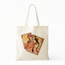 The Kitsch Bitsch : Halloween Playing Card Pin-Ups Canvas Bags