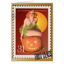 The Kitsch Bitsch : Jack O' Lantern Pin-Up Greeting Cards