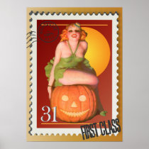 The Kitsch Bitsch : Jack O' Lantern Pin-Up Print