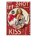 The Kitsch Bitsch : "Kiss Me" Valentine Pin-Up cards