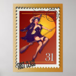 The Kitsch Bitsch : Kitsch Witsch on Broom Pin-Up posters