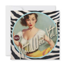 The Kitsch Bitsch : Not Wed Yet! Personalised Announcement