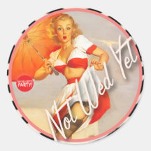 The Kitsch Bitsch : Not Wed Yet! Round Stickers