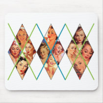 The Kitsch Bitsch : Pin-Ups in Argyle Mouse Pad
