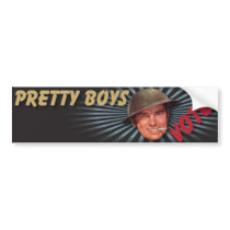The Kitsch Bitsch : Pretty Boys Vote! Bumper Sticker