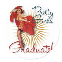 The Kitsch Bitsch : Pretty Girls Graduate! Stickers