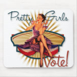 The Kitsch Bitsch: Pretty Girls Vote 1940's Pin-Up mousepads