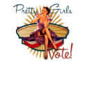 The Kitsch Bitsch : Pretty Girls Vote 1940s PinUp t-shirts