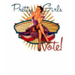 The Kitsch Bitsch : Pretty Girls Vote 1940s PinUp t-shirts