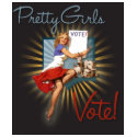 The Kitsch Bitsch : Pretty Girls Vote 1950s Pin-Up t-shirts