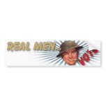 The Kitsch Bitsch : Real Men Vote! Bumper Sticker bumper stickers
