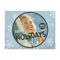 The Kitsch Bitsch : Retro Happy Holidays Graphic Postcards