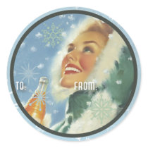 The Kitsch Bitsch : Retro Happy Holidays Graphic Sticker