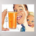 The Kitsch Bitsch : Retro Orange Juice Graphic posters