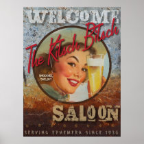 The Kitsch Bitsch : Saloon Pin-Up Print