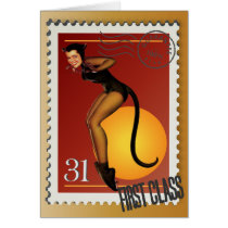 The Kitsch Bitsch : Sexy Black Cat! Card